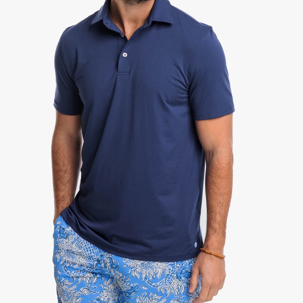 Lilly Pulitzer x Southern Tide: Men's Southern Tide Ryder Polo In True Navy